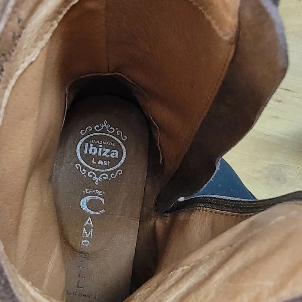 Jeffrey Campbell Suede Presley Studded Cowboy Boots - Picture 5 of 12